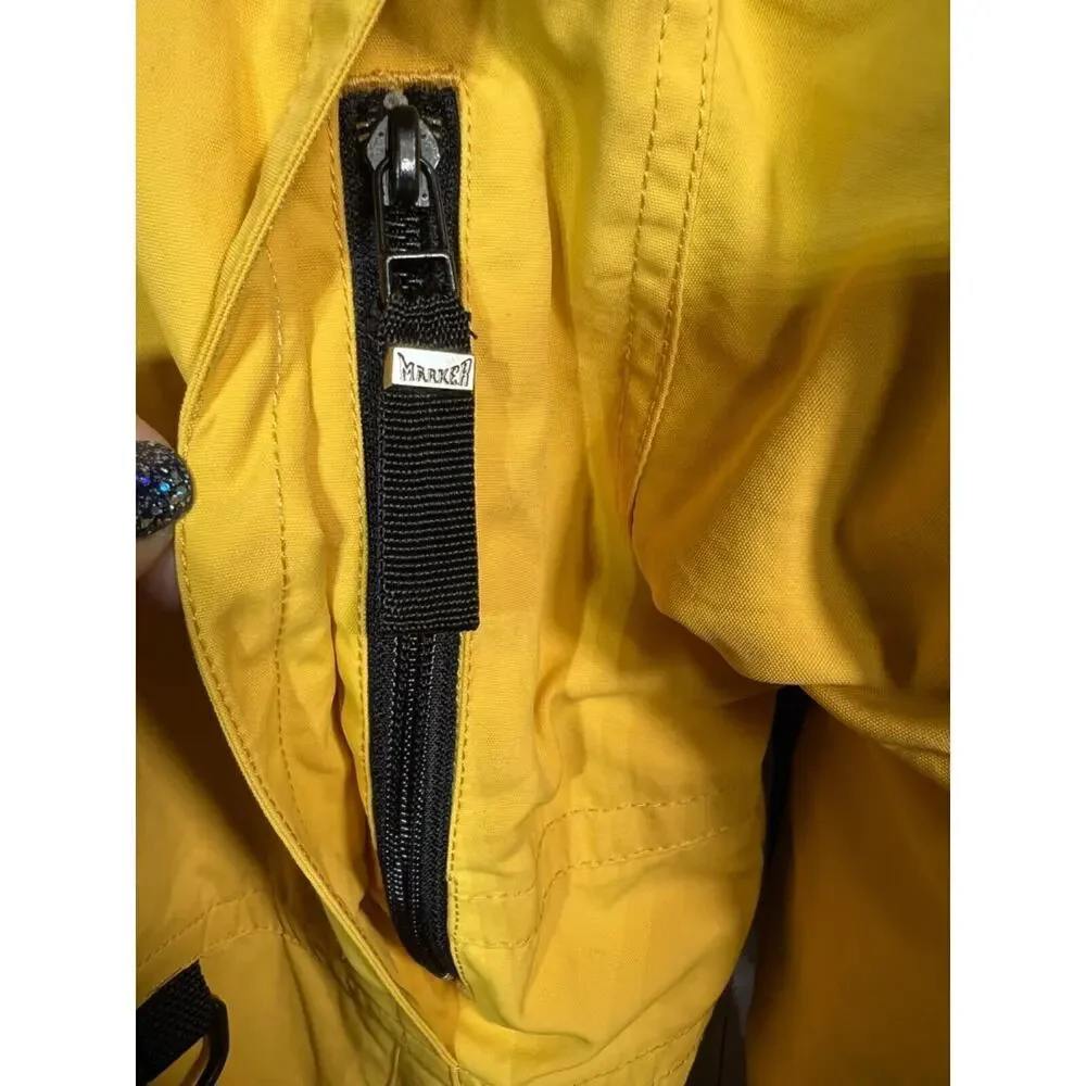 Marker Ski/Snowboard Insulated 2 In 1 Jacket Coat Yellow Gray Youth Size 6